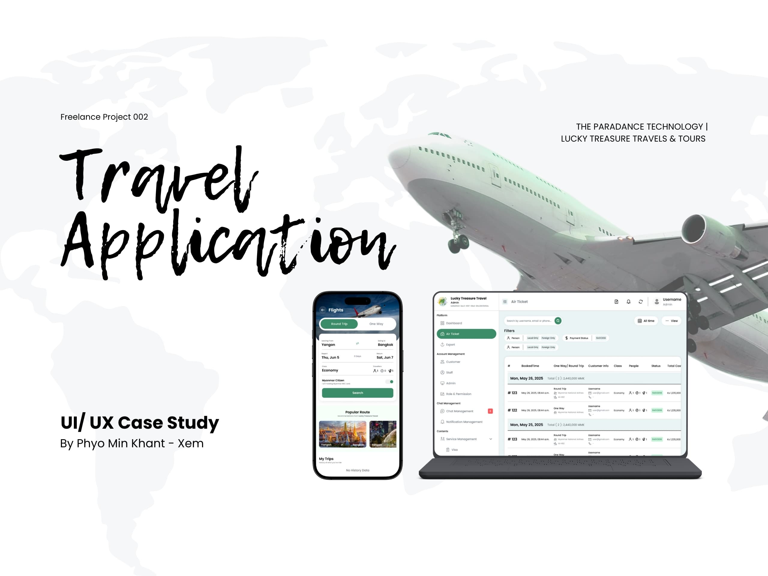 Travels & Tours App | Dashboard - UI/ UX Case Study - Project screenshot 1